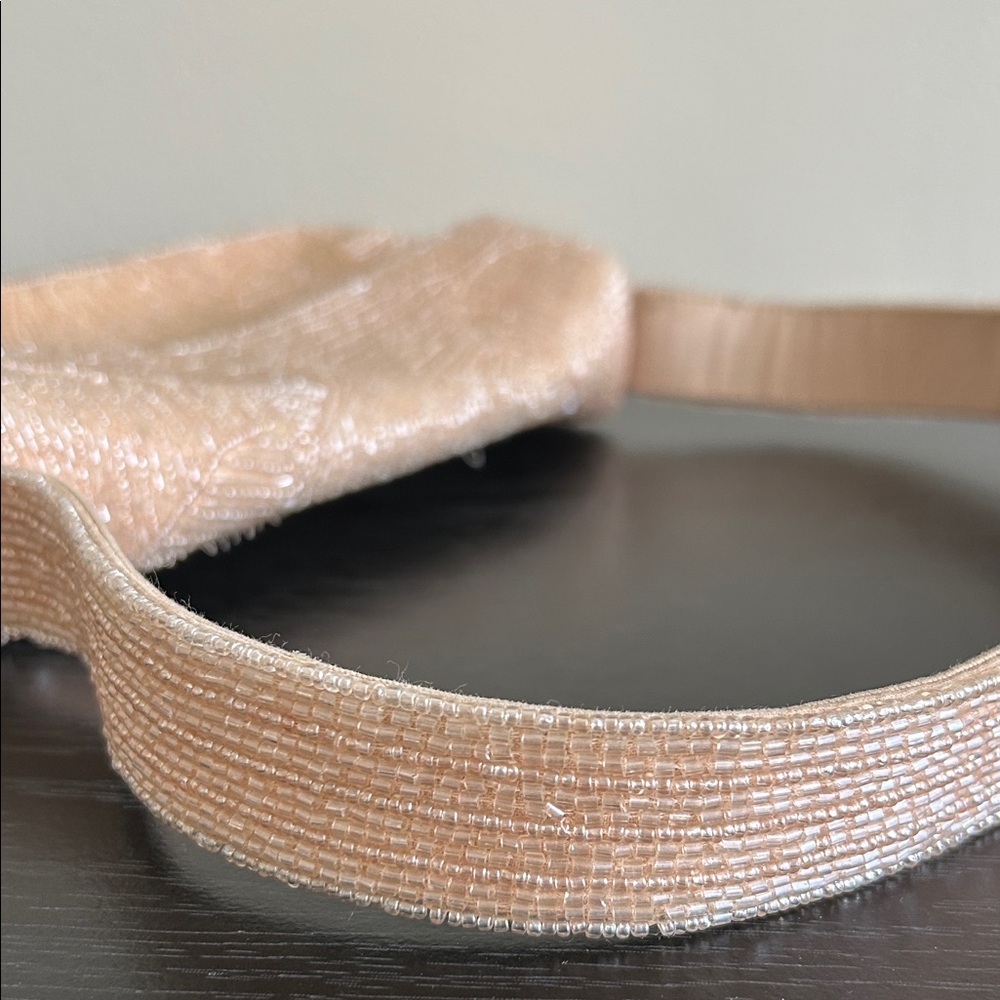 Anthropologie Cream Beaded Shoulder Bag - Picture 5 of 11